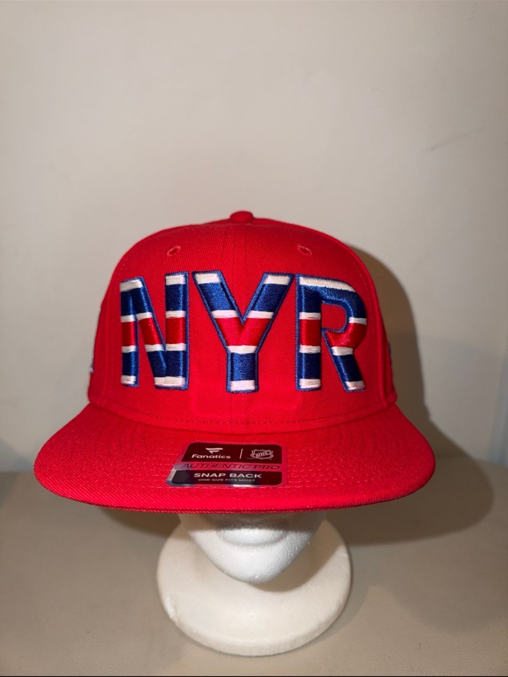 New York Rangers Fanatics Red Authentic Pro Snapback Hat (NWTS)